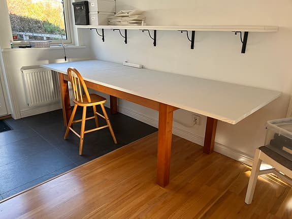 Superlångt matbord, två förlängning sc