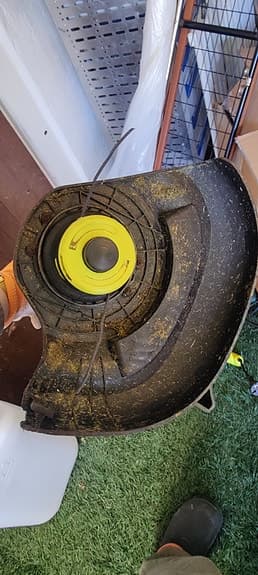Ryobi grästrimmer el gul/grå