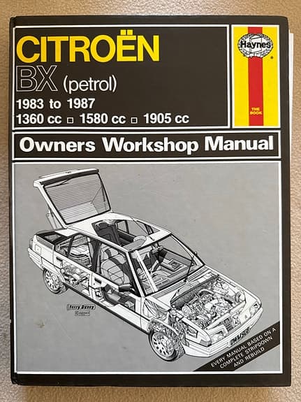 Haynes Citroën BX Owners Workshop Manual bensin 1983–1987