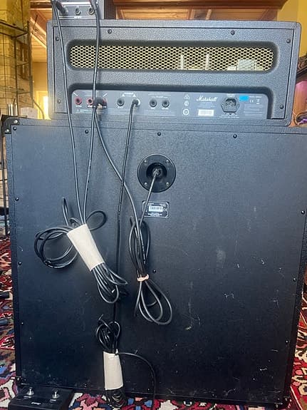 Marshall Origin 50H Topp + Marshall M412A 4x12 kabinett - Modern vintage rigg