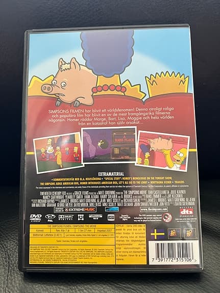 The Simpsons Filmen DVD