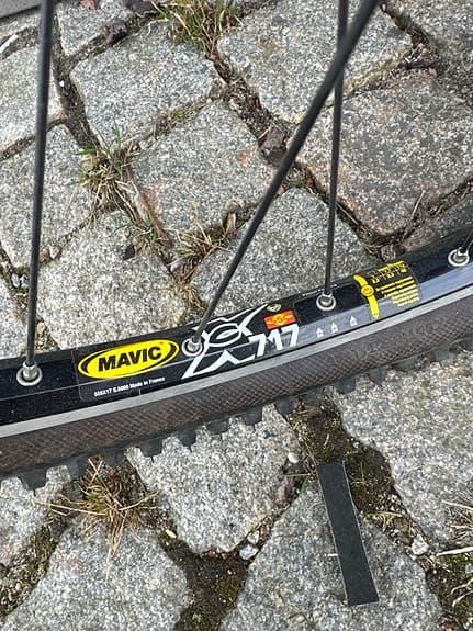Mavic XM 117 cykelhjul med Shimano Deore XT nav och skivbroms