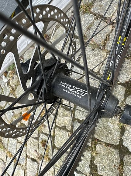 Mavic XM 117 cykelhjul med Shimano Deore XT nav och skivbroms