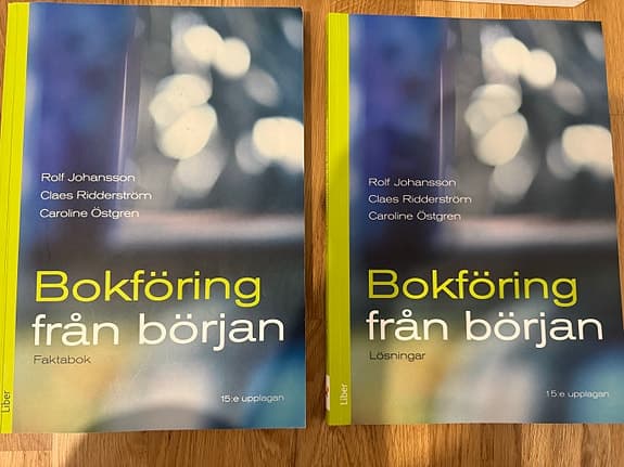 Bokföring från början lärobok och lösningar företagsekonomi