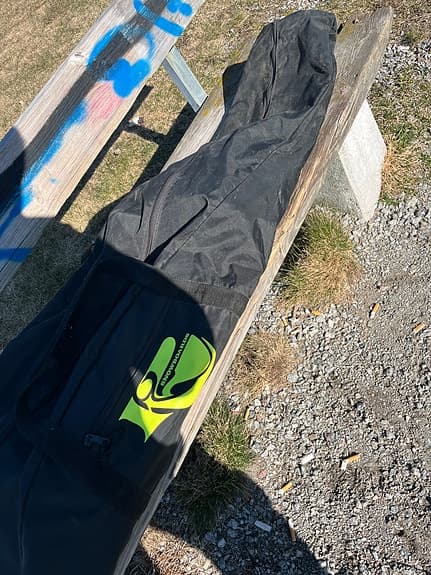 Shox Boards snowboard 153 cm svart/röd med bindningar och fodral