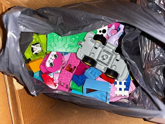 Lego Duplo byggklossar blandade färger plast