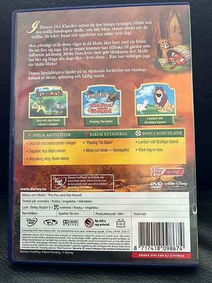 Disney Micke och Molle dvd specialutgåva