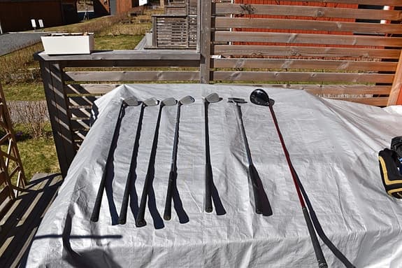 Golfset, dam och herr