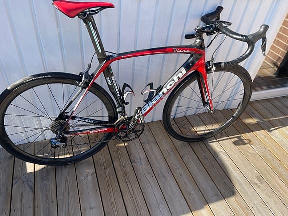 Bianchi Racer Oltre Bike Cykel Landsvägscykel Kolfiber Shimano Di2