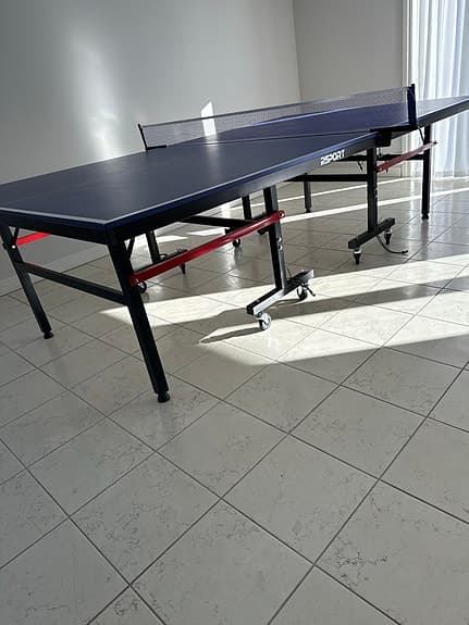 PRO sport bordtennisbord blå med nät