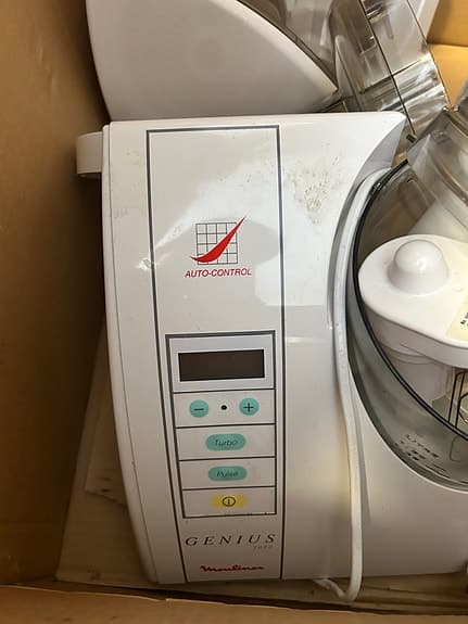 Moulinex Genius matberedare vit plast med mycket tillbehör