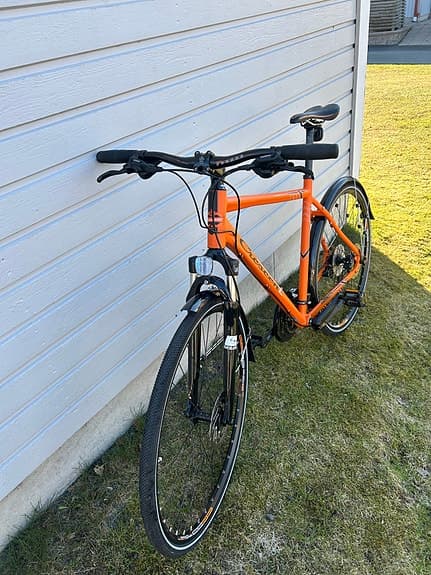 Crescent hybridcykel 55 cm 28" man orange