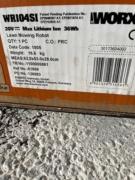 Worx Landroid gräsklippare