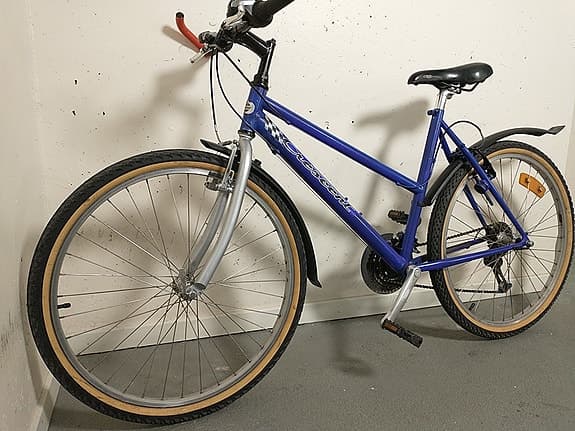 Crescent hybridcykel XL 26" blå unisex