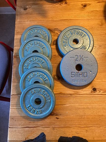 Skip Sport SiHo viktskivor gjutjärn blå