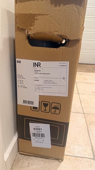 INR tvättställ 80cm glossy vit porslin
