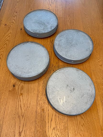 Krukvagnar i metall (4 st)