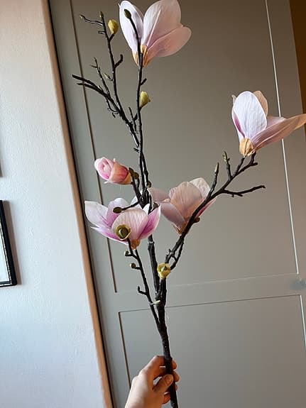 Mio konstgjorda blomkvistar magnolia rosa