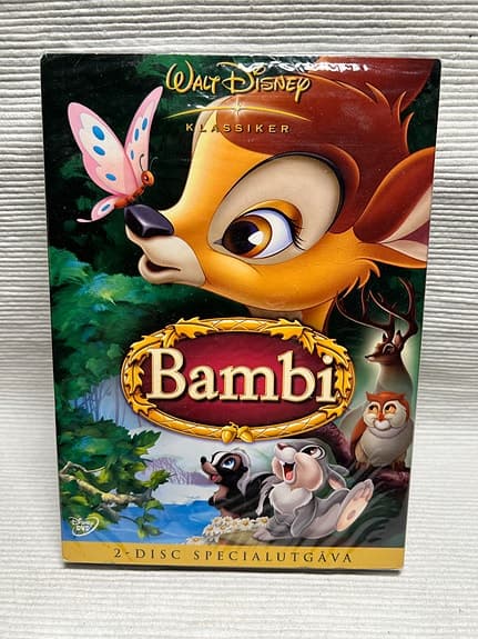 Disney Bambi DVD 2-disc svensk Specialutgåva klassiker nr 5 Ny inplastad