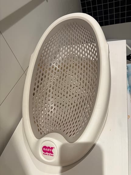 OK baby badstöd vit/grå