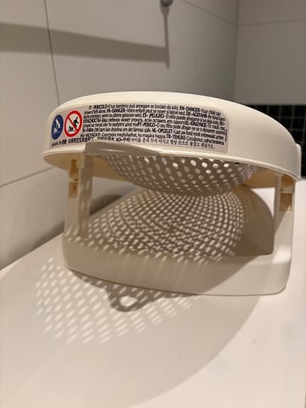 OK baby badstöd vit/grå