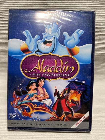 Disney Aladdin DVD 2-disc specialutgåva klassiker nr 31 Ny inplastad