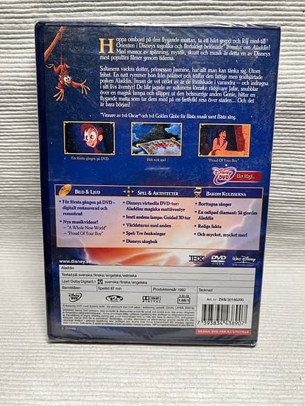 Disney Aladdin DVD 2-disc specialutgåva klassiker nr 31 Ny inplastad