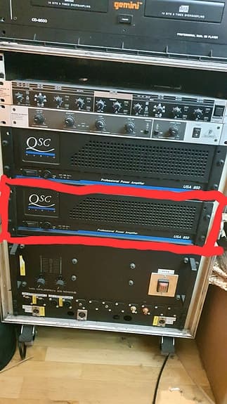 QSC USA 850 Professionellt slutsteg