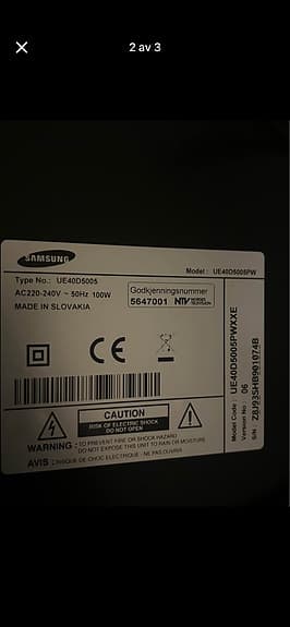40 Tum Tv samsung full hd ,väggfäst