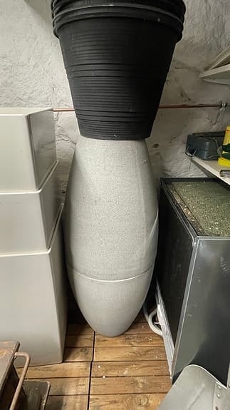 Krukor stora grå för inomhus och utomhusbruk