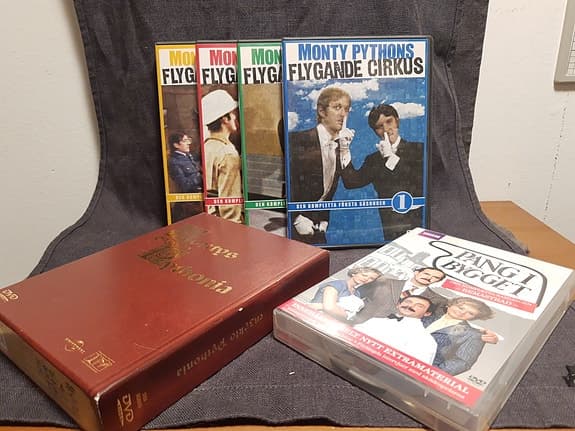 Monty Python dvd. Flygande Cirkus S.1-4, Pang i Bygget, Montys Encyklo Pythonia