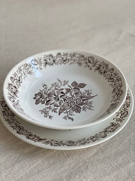 Retrotallrikar Gustavsberg - Florilla - 8 st - Vintage