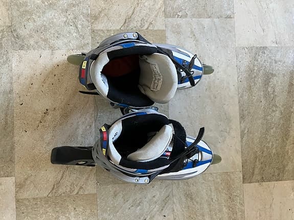 Salomon rullskridskor dam storlek 37 blå/vit