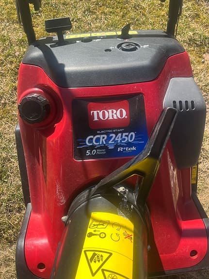 Toro CCR 2450 snöslunga röd