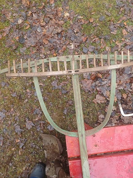 Vintage Räfsa för trädgård