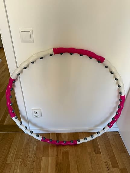 Hula hoop med massage – träningsring i fint skick