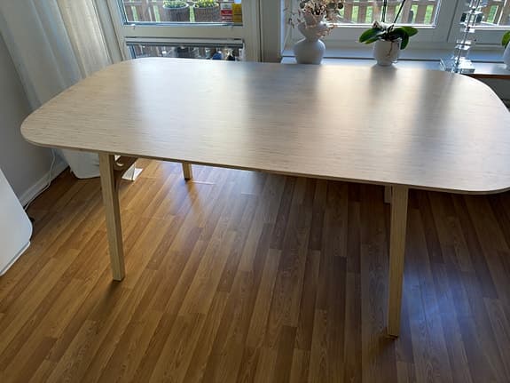 Matbord Ljus Bambu Voxlöv 180cm