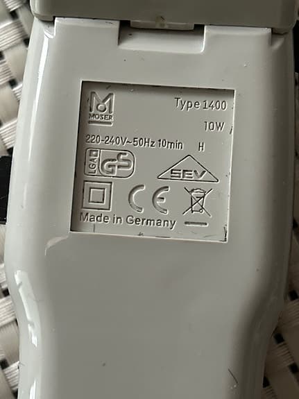 Moser 1400 hårtrimmer brun