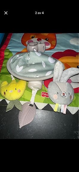 Fisher-Price babygym med lekbåge och hängande leksaker flerfärgad
