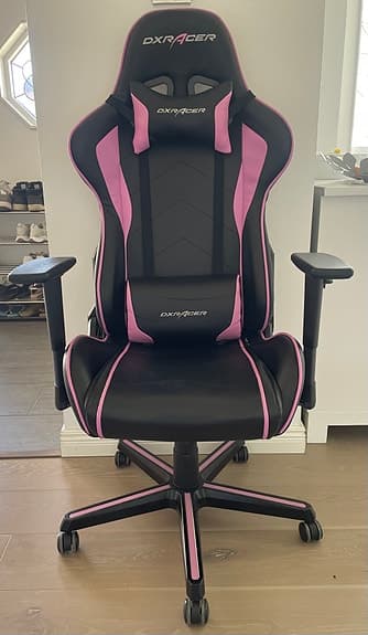 DXRacer Formula F08 Svart/Rosa – Gamingstol