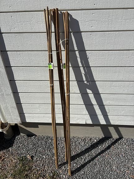 Plantagen bambuspinnar trädgård naturfärg 150cm