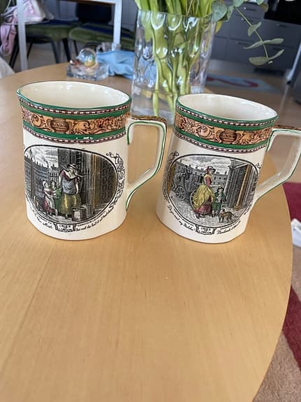 2 st somriga vintage ölglas