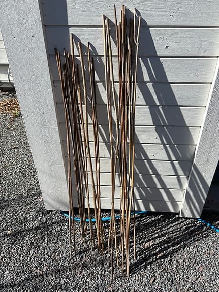 28 st Träkäppar / bambupinnar för trädgård och odling