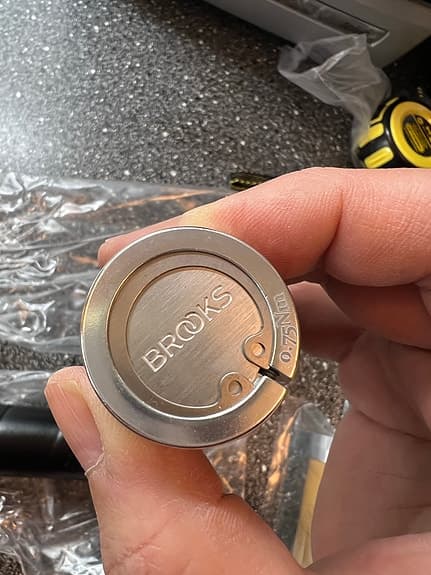 Brooks Slender cykelhandtag svart läder