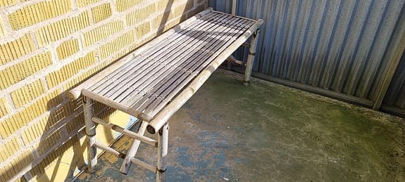 Bänk bambu