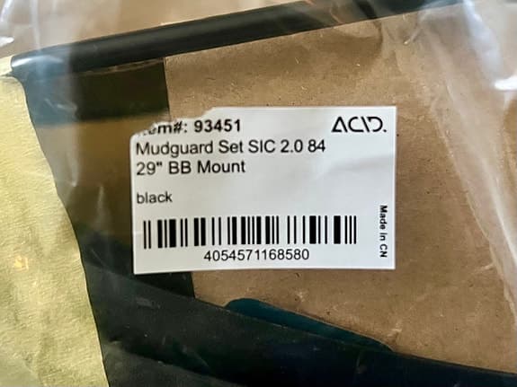 Acid SIC 2.0 84 stänkskärmsset 29"