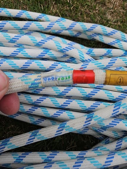 Edelrid Python klätterrep 60 m blåvit