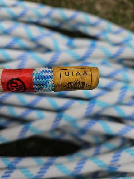 Edelrid Python klätterrep 60 m blåvit