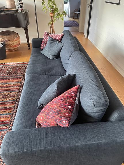 Bolia soffa 3-sits blå textil