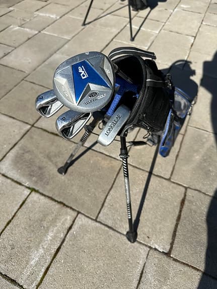 U.S Kids Longridge junior golfset med bärbag junior blå